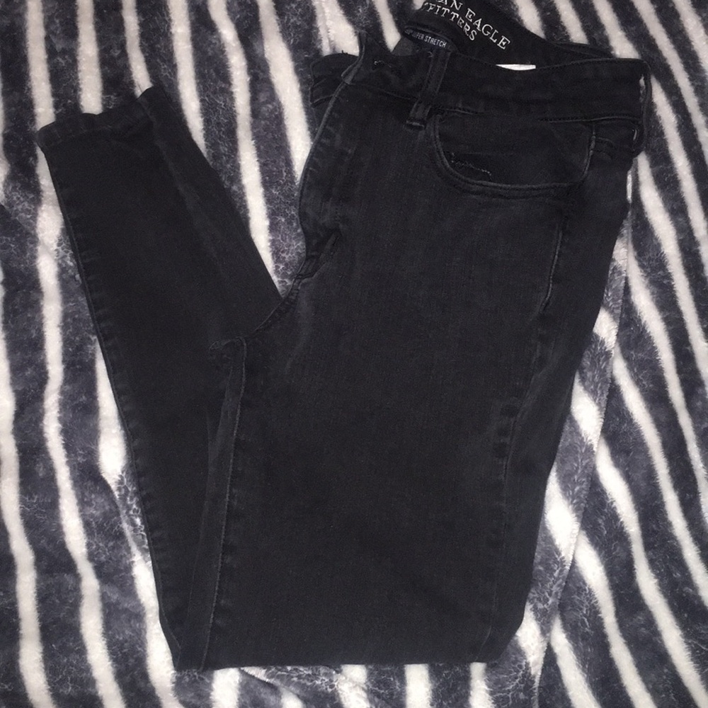 American Eagle hi-rise black jegging